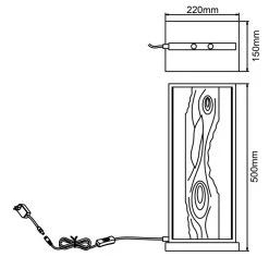 Brilliant Leuchten Brilliant Chaumont Tischleuchte LED Schwarz, Naturfarben, 1-flammig -Günstiges Tischlampen Geschäft brilliant chaumont tischleuchte g94541 76 6
