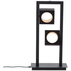 Brilliant Leuchten Brilliant Dillard Tischleuchte LED Schwarz, Gold, 2-flammig -Günstiges Tischlampen Geschäft brilliant dillard tischleuchte g93156 86 2