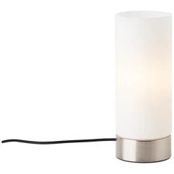 Brilliant Leuchten Brilliant Elmer Tischleuchte Edelstahl, 1-flammig -Günstiges Tischlampen Geschäft brilliant elmer tischleuchte 93076 05 2