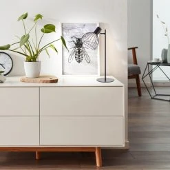 Brilliant Leuchten Blacky Tischleuchte Schwarz, 1-flammig -Günstiges Tischlampen Geschäft brilliant leuchten blacky tischleuchte 93084 06 2