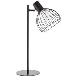 Brilliant Leuchten Blacky Tischleuchte Schwarz, 1-flammig -Günstiges Tischlampen Geschäft brilliant leuchten blacky tischleuchte 93084 06 3