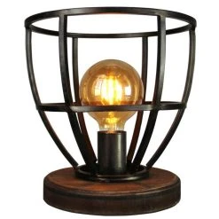 Brilliant Leuchten Matrix Tischleuchte Schwarz, 1-flammig