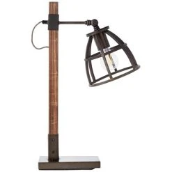 Brilliant Leuchten Matrix Tischleuchte Schwarz, Holz dunkel, 1-flammig -Günstiges Tischlampen Geschäft brilliant leuchten matrix tischleuchte 99135 46 9