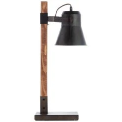 Brilliant Leuchten Plow Tischleuchte Schwarz, Holz dunkel, 1-flammig -Günstiges Tischlampen Geschäft brilliant leuchten plow tischleuchte 82149 46 11