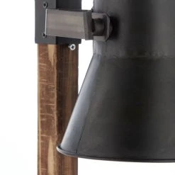 Brilliant Leuchten Plow Tischleuchte Schwarz, Holz dunkel, 1-flammig -Günstiges Tischlampen Geschäft brilliant leuchten plow tischleuchte 82149 46 3