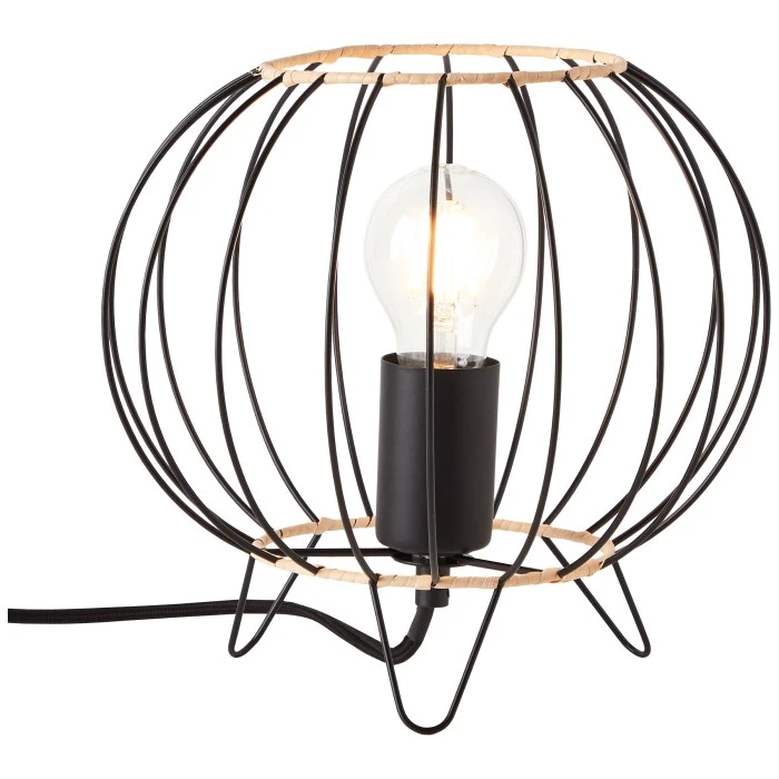 Brilliant Leuchten Silemia Tischleuchte Schwarz, Naturfarben, 1-flammig 3 Brilliant Leuchten Silemia Tischleuchte Schwarz, Naturfarben, 1-flammig