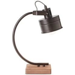 Brilliant Leuchten Unity Tischleuchte Schwarz, Naturfarben, 1-flammig