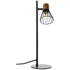 Brilliant Leuchten Brilliant Manama Tischleuchte Schwarz, Holz dunkel, 1-flammig -Günstiges Tischlampen Geschäft brilliant manama tischleuchte 78148 76 5