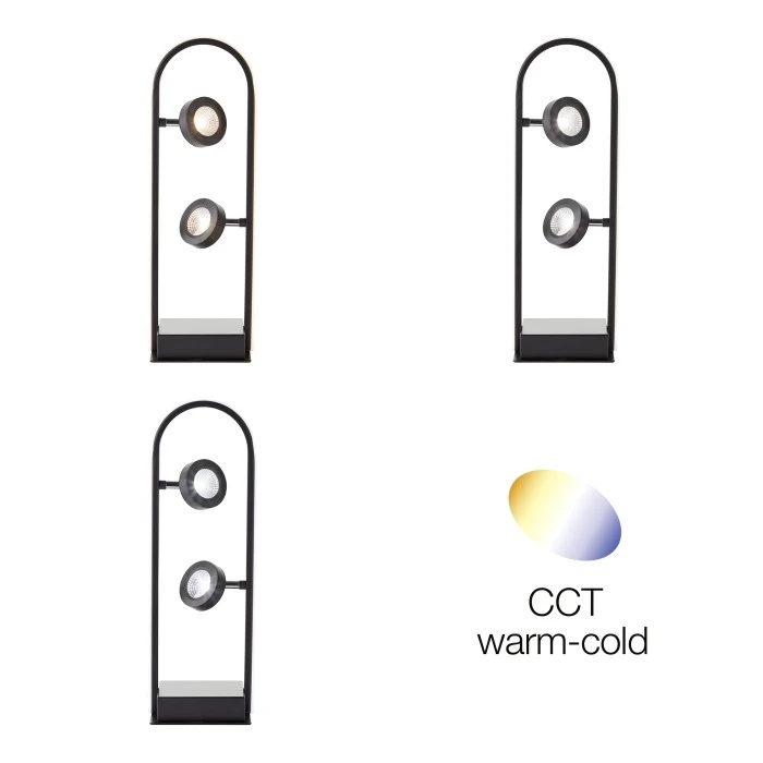 Brilliant Leuchten Brilliant Nebeker Tischleuchte LED Schwarz, 2-flammig, Fernbedienung 6 Brilliant Leuchten Brilliant Nebeker Tischleuchte LED Schwarz, 2-flammig, Fernbedienung – Bild 4