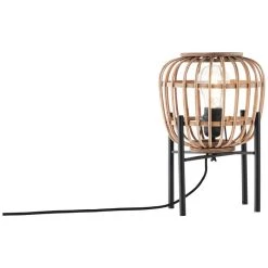 Brilliant Leuchten Brilliant Nikka Tischleuchte Schwarz, 1-flammig -Günstiges Tischlampen Geschäft brilliant nikka tischleuchte 93176 76 2