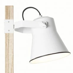 Brilliant Leuchten Brilliant Plow Tischleuchte Wei&szlig;, Holz hell, 1-flammig -Günstiges Tischlampen Geschäft brilliant plow tischleuchte 82149 05 9