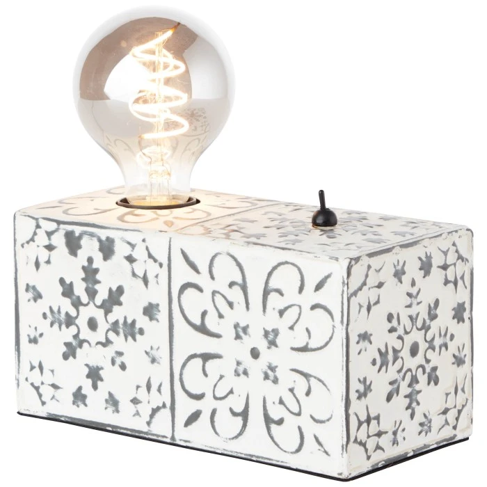 Brilliant Leuchten Brilliant Vagos Tischleuchte Cremefarben, 1-flammig 5 Brilliant Leuchten Brilliant Vagos Tischleuchte Cremefarben, 1-flammig – Bild 3