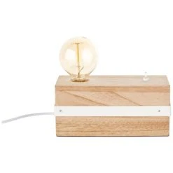 Brilliant Leuchten Brilliant White Wood Tischleuchte Grau, Holz hell, 1-flammig -Günstiges Tischlampen Geschäft brilliant white wood tischleuchte hk18246s75 2