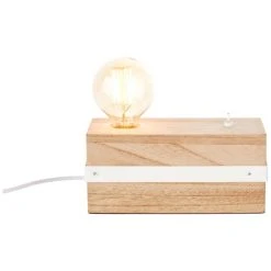 Brilliant Leuchten Brilliant White Wood Tischleuchte Grau, Holz hell, 1-flammig -Günstiges Tischlampen Geschäft brilliant white wood tischleuchte hk18246s75 3