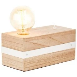 Brilliant Leuchten Brilliant White Wood Tischleuchte Grau, Holz hell, 1-flammig -Günstiges Tischlampen Geschäft brilliant white wood tischleuchte hk18246s75 6