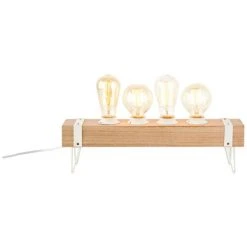 Brilliant Leuchten Brilliant White Wood Tischleuchte Grau, Holz hell, 4-flammig -Günstiges Tischlampen Geschäft brilliant white wood tischleuchte hk18247s75 3