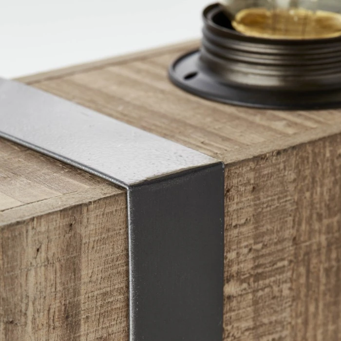 Brilliant Leuchten Brilliant Woodhill Tischleuchte Schwarz, Holz dunkel, 4-flammig 13 Brilliant Leuchten Brilliant Woodhill Tischleuchte Schwarz, Holz dunkel, 4-flammig – Bild 11