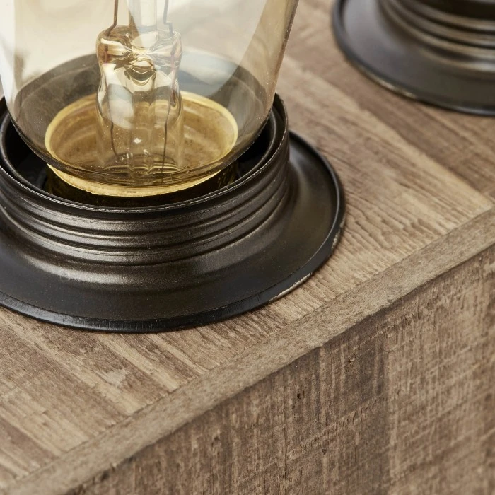 Brilliant Leuchten Brilliant Woodhill Tischleuchte Schwarz, Holz dunkel, 4-flammig 14 Brilliant Leuchten Brilliant Woodhill Tischleuchte Schwarz, Holz dunkel, 4-flammig – Bild 12