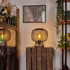 Hofstein Brooker Tischleuchte Schwarz, 1-flammig -Günstiges Tischlampen Geschäft brooker tischleuchte h3609309 10