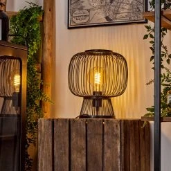 Hofstein Brooker Tischleuchte Schwarz, 1-flammig -Günstiges Tischlampen Geschäft brooker tischleuchte h3609309 6