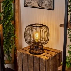 Hofstein Brooker Tischleuchte Schwarz, 1-flammig -Günstiges Tischlampen Geschäft brooker tischleuchte h3609309 8