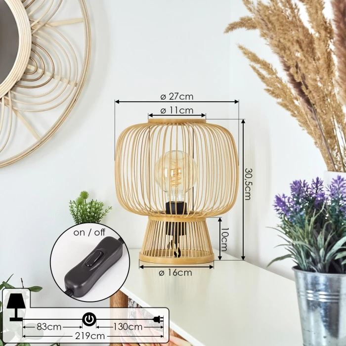 Hofstein Brooker Tischleuchte Schwarz, 1-flammig 6 Hofstein Brooker Tischleuchte Schwarz, 1-flammig – Bild 4