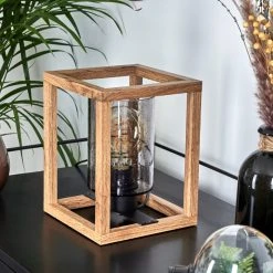 Hofstein Brugg Tischleuchte Schwarz, Naturfarben, 1-flammig -Günstiges Tischlampen Geschäft brugg tischleuchte h3546390 11