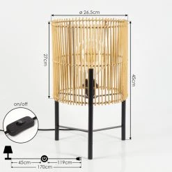 Hofstein Calchines Tischleuchte Schwarz, 1-flammig -Günstiges Tischlampen Geschäft calchines tischleuchte h3565964 3