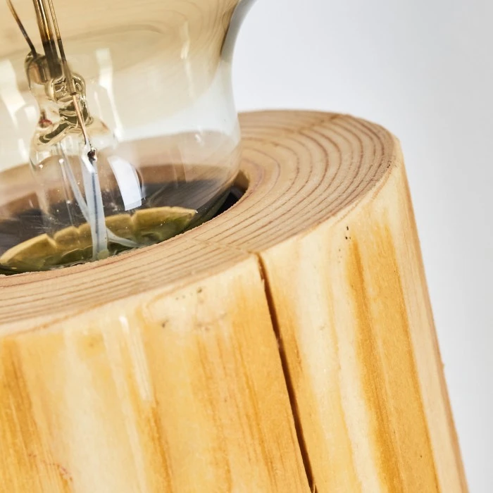 Hofstein Canedo Tischleuchte Braun, 1-flammig 5 Hofstein Canedo Tischleuchte Braun, 1-flammig – Bild 3