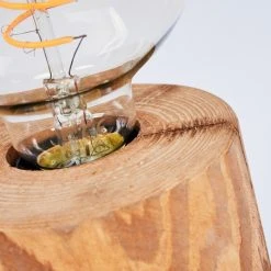 Hofstein Canedo Tischleuchte Schwarz, Braun, 1-flammig -Günstiges Tischlampen Geschäft canedo tischleuchte h3433379 2