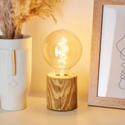 Hofstein Canedo Tischleuchte Schwarz, Braun, 1-flammig -Günstiges Tischlampen Geschäft canedo tischleuchte h3433379 6