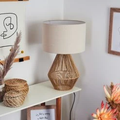 Hofstein Canot Tischleuchte Braun, Naturfarben, 1-flammig 24 Hofstein Canot Tischleuchte Braun, Naturfarben, 1-flammig -Günstiges Tischlampen Geschäft canot tischleuchte h3539972 10