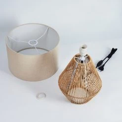 Hofstein Canot Tischleuchte Braun, Naturfarben, 1-flammig 18 Hofstein Canot Tischleuchte Braun, Naturfarben, 1-flammig -Günstiges Tischlampen Geschäft canot tischleuchte h3539972 4