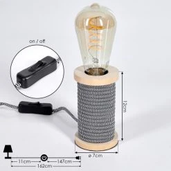 Hofstein Carbonear Tischleuchte Schwarz, Weiß, Naturfarben, 40-flammig 16 Hofstein Carbonear Tischleuchte Schwarz, Weiß, Naturfarben, 40-flammig -Günstiges Tischlampen Geschäft carbonear tischleuchte h3557273 3