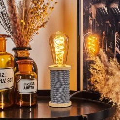 Hofstein Carbonear Tischleuchte Schwarz, Weiß, Naturfarben, 40-flammig 19 Hofstein Carbonear Tischleuchte Schwarz, Weiß, Naturfarben, 40-flammig -Günstiges Tischlampen Geschäft carbonear tischleuchte h3557273 6