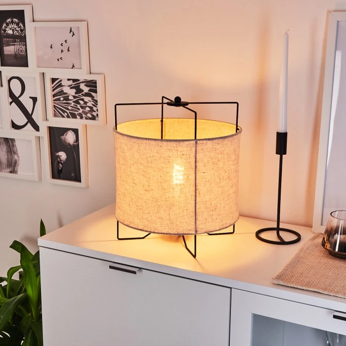 Hofstein Casoie Tischleuchte Schwarz, 1-flammig 3 Hofstein Casoie Tischleuchte Schwarz, 1-flammig