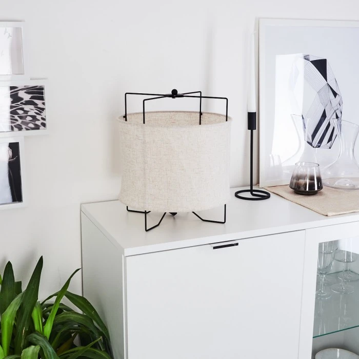 Hofstein Casoie Tischleuchte Schwarz, 1-flammig 4 Hofstein Casoie Tischleuchte Schwarz, 1-flammig – Bild 2