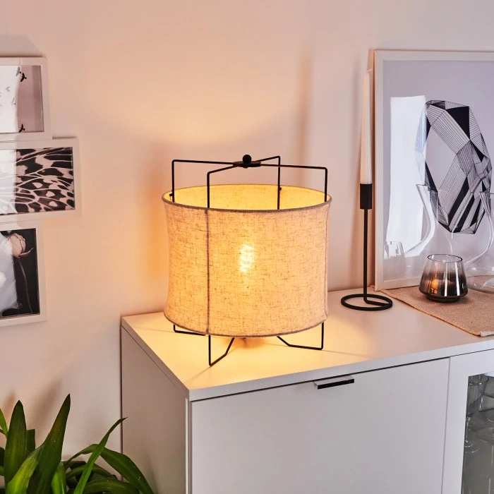 Hofstein Casoie Tischleuchte Schwarz, 1-flammig 13 Hofstein Casoie Tischleuchte Schwarz, 1-flammig – Bild 11