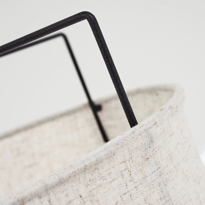 Hofstein Casoie Tischleuchte Schwarz, 1-flammig 5 Hofstein Casoie Tischleuchte Schwarz, 1-flammig – Bild 3