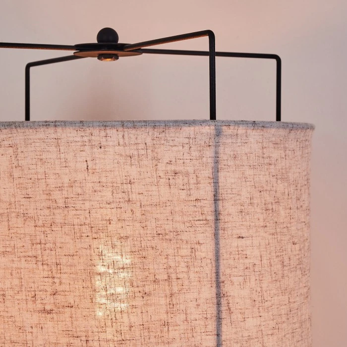 Hofstein Casoie Tischleuchte Schwarz, 1-flammig 8 Hofstein Casoie Tischleuchte Schwarz, 1-flammig – Bild 6