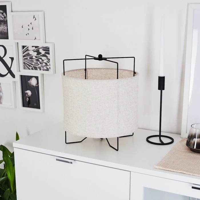 Hofstein Casoie Tischleuchte Schwarz, 1-flammig 12 Hofstein Casoie Tischleuchte Schwarz, 1-flammig – Bild 10