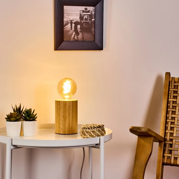 Hofstein Castellar Tischleuchte Holz hell, 1-flammig 13 Hofstein Castellar Tischleuchte Holz hell, 1-flammig – Bild 11