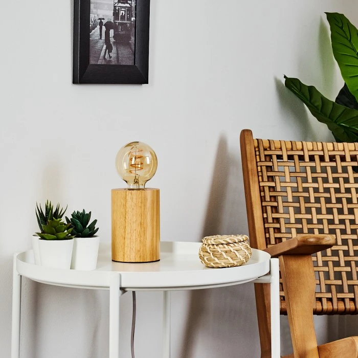 Hofstein Castellar Tischleuchte Holz hell, 1-flammig 14 Hofstein Castellar Tischleuchte Holz hell, 1-flammig – Bild 12