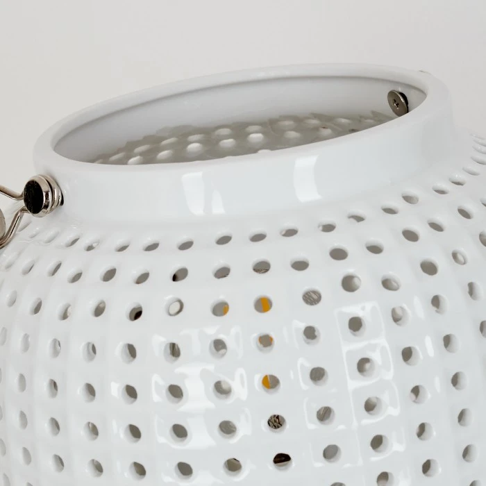 Hofstein Catasel Tischleuchte Weiß, Naturfarben, 1-flammig 5 Hofstein Catasel Tischleuchte Weiß, Naturfarben, 1-flammig – Bild 3