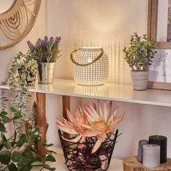 Hofstein Catasel Tischleuchte Weiß, Naturfarben, 1-flammig 22 Hofstein Catasel Tischleuchte Weiß, Naturfarben, 1-flammig -Günstiges Tischlampen Geschäft catasel tischleuchte h3595473 6