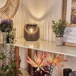 Hofstein Catasel Tischleuchte Schwarz, Naturfarben, 1-flammig -Günstiges Tischlampen Geschäft catasel tischleuchte h3595497 6