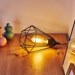 Hofstein Cenova Tischleuchte Schwarz, 1-flammig -Günstiges Tischlampen Geschäft cenova tischleuchte h3368633 11