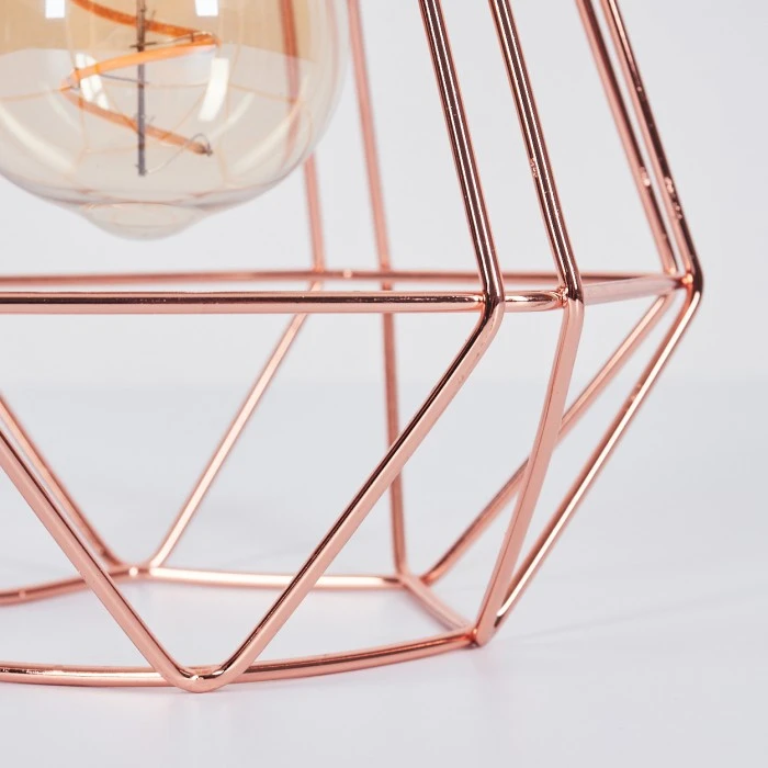 Hofstein Cenova Tischleuchte Kupferfarben, 1-flammig 14 Hofstein Cenova Tischleuchte Kupferfarben, 1-flammig – Bild 12