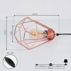 Hofstein Cenova Tischleuchte Kupferfarben, 1-flammig 18 Hofstein Cenova Tischleuchte Kupferfarben, 1-flammig -Günstiges Tischlampen Geschäft cenova tischleuchte h3537992 3
