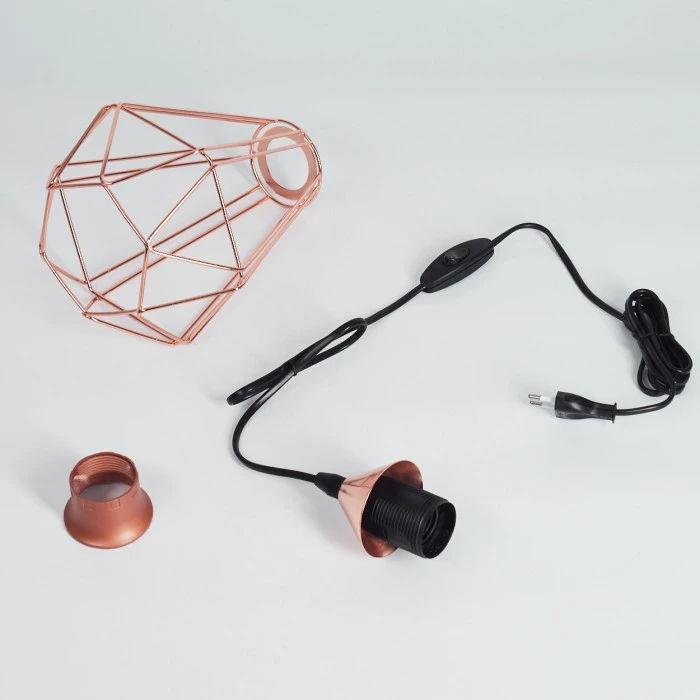 Hofstein Cenova Tischleuchte Kupferfarben, 1-flammig 7 Hofstein Cenova Tischleuchte Kupferfarben, 1-flammig – Bild 5